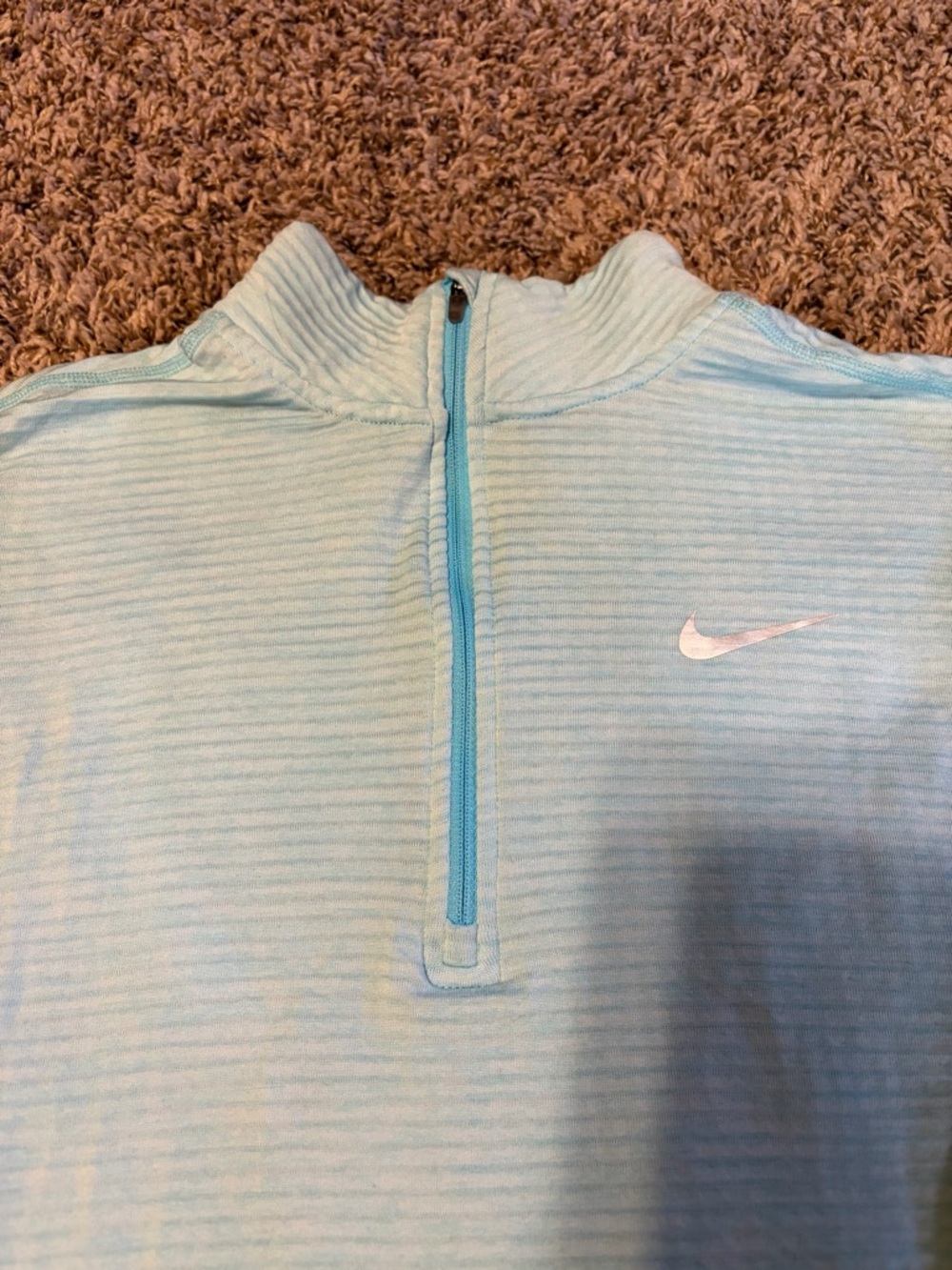 Nike Women's Blue Quarter-Zip Performance Pullover Size Small - Picture 4 of 7